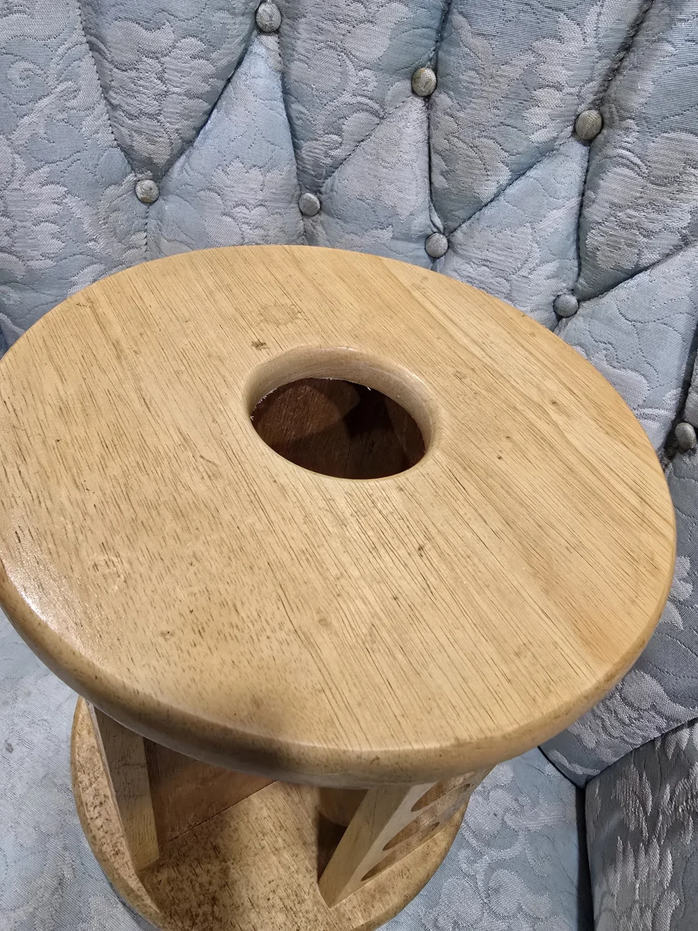 Vintage M. Kamenstein Inc Wood 16 Spice Organizer Rotating Country Cottagecore